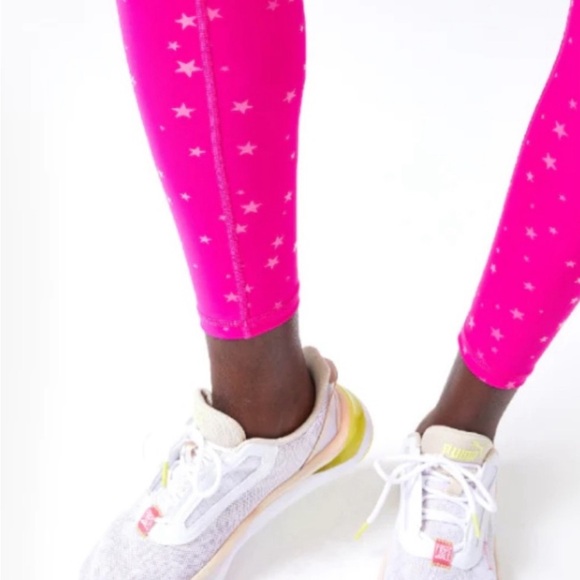 TEREZ mini pink stars leggins S - Picture 2 of 10